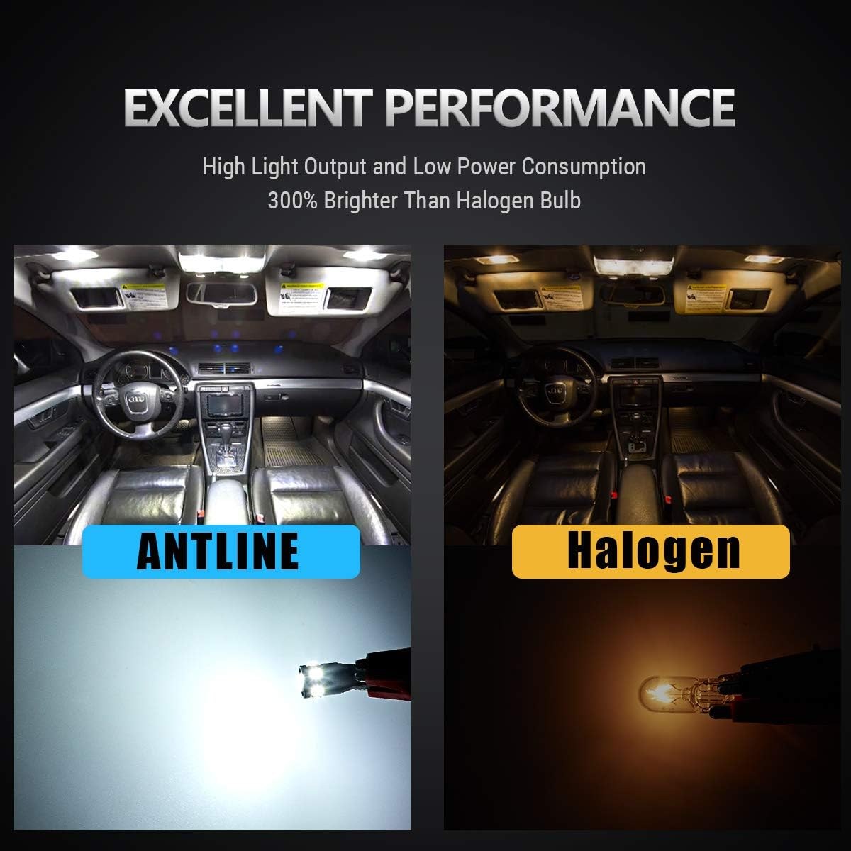 Antline 194 / T10 LED Bulbs, 9-SMD, Error Free