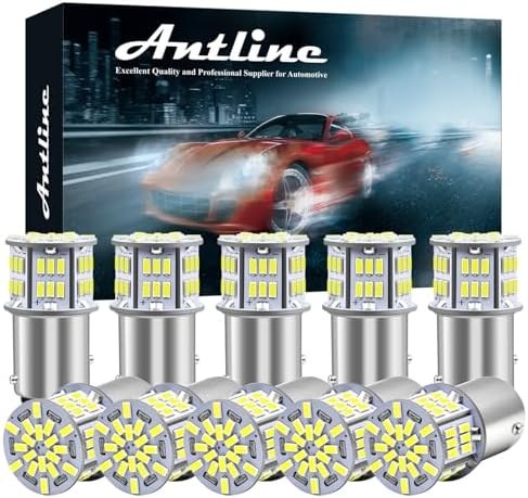 Antline 54-SMD LED Bulbs for RV and Car, 12–24V, 1157 white
