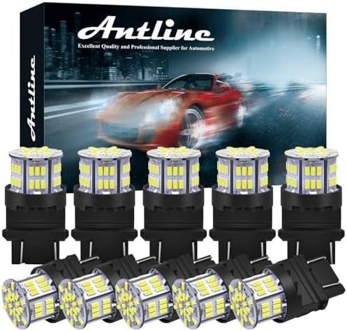 Antline 54-SMD LED Bulbs for RV and Car, 12–24V, 3157 white