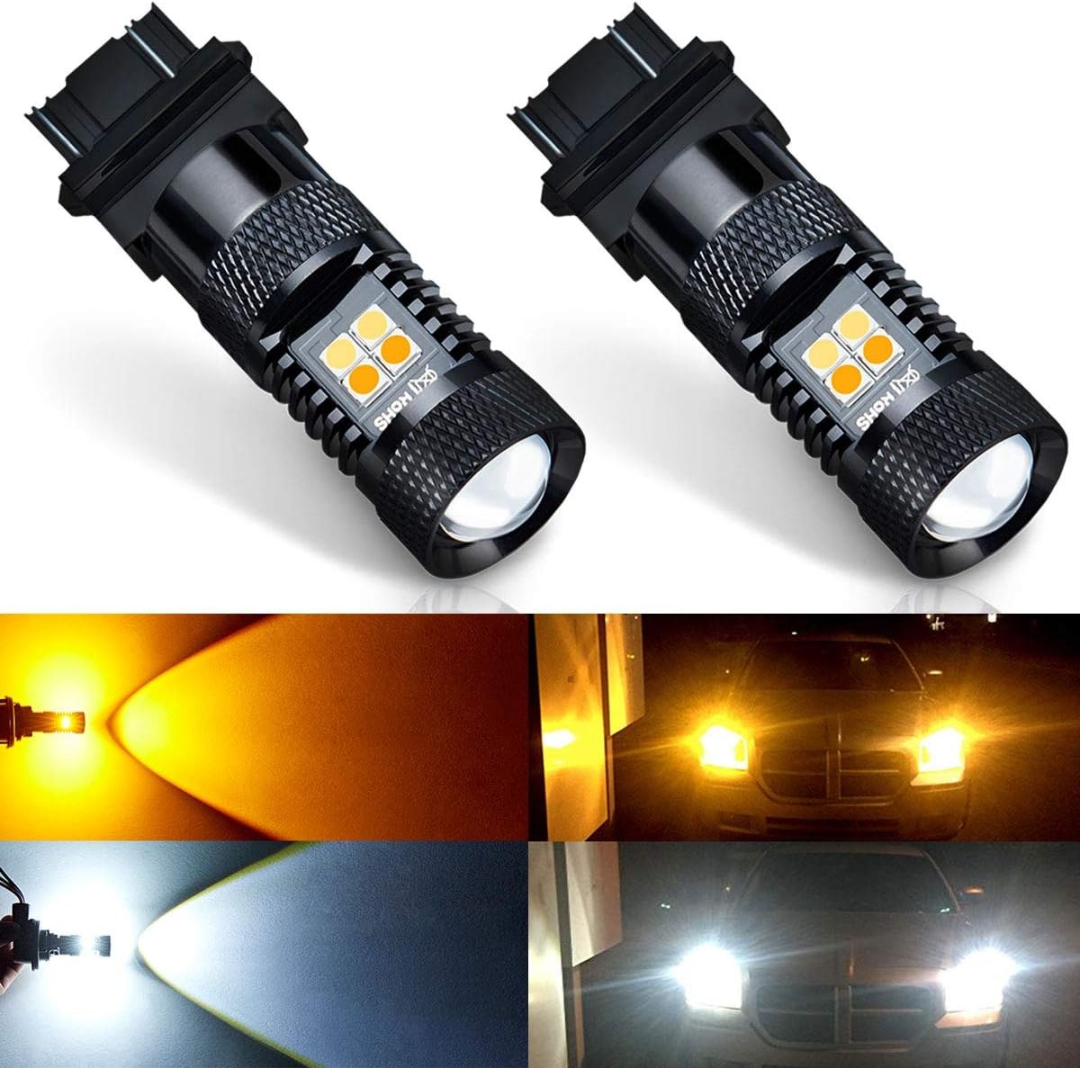 Antline Switchback LED Bulbs, White/Amber