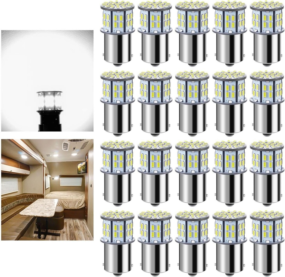 Antline 1156 LED Bulbs for RV, 20-Pack
