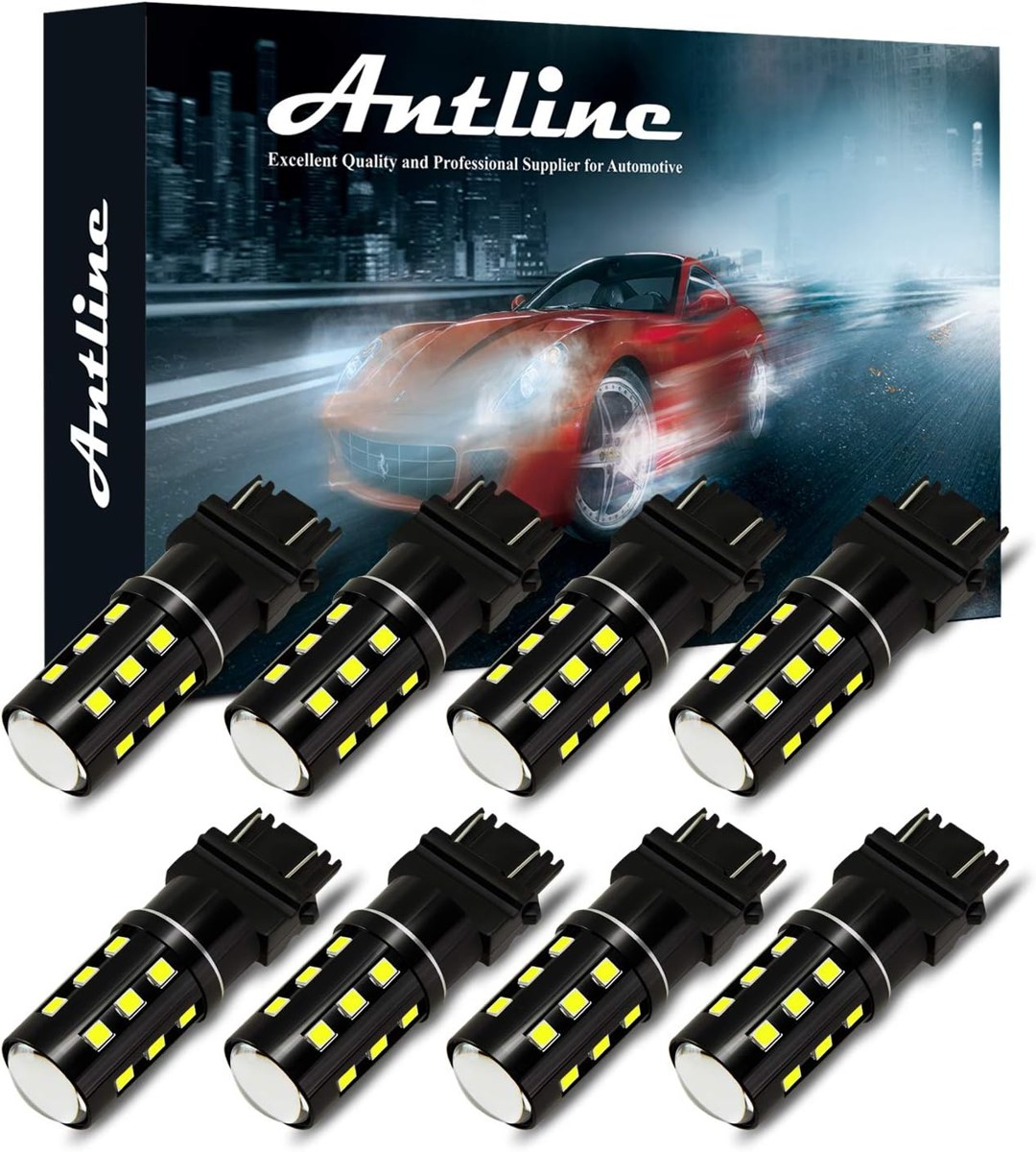 Antline 3157 LED Bulbs, Xenon White, Amber or Red