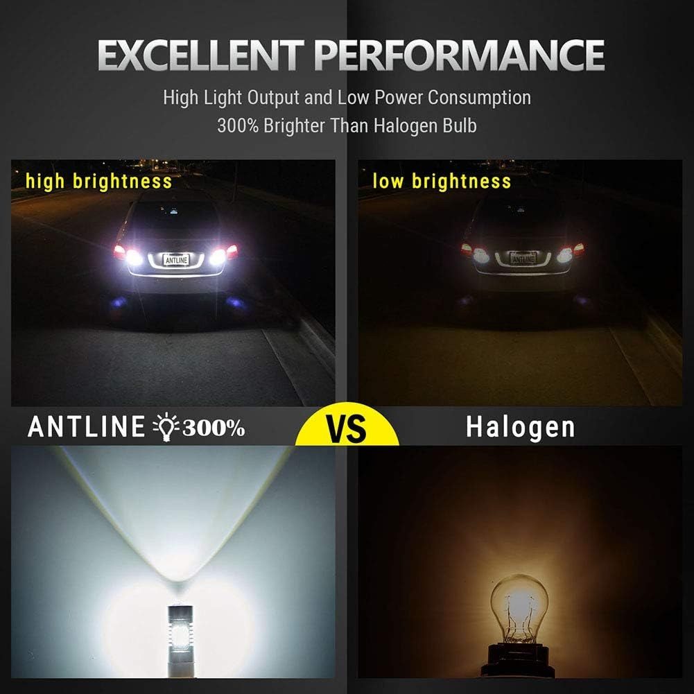Antline LED reverse light compared with halogen
